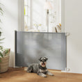 Load image into Gallery viewer, Retractable Stair Gate for Dogs, Pet Mesh Safety Gate, 82.5cm Tall, Extends up to 115cm for Doorways, Stairs, Hallways, Indoor Outdoor, Grey