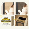 Load image into Gallery viewer, Cat Scratching Post, 63 cm Tall Scratcher with Replaceable Scratching Board, Top Perch, Natural Sisal Scratch Mat, for Large Cats and Kittens, Oak