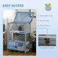 Load image into Gallery viewer, Wooden Hamster Cage with Storage Shelf, Large Rat Mouse Habitat Including Seesaw, Small Animal Cage with Sliding Tray, Wide Ramp for Racing, Running Wheel, 35.5" H