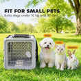Charger l'image dans la visionneuse de la galerie, Pet Carrier Bag, Soft-Sided Dog Carrier with Bottom Board and Mesh Windows, Foldable Pet Travel Bag for Mini Dogs Under 22 lbs and Cats, Grey