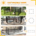 Load image into Gallery viewer, Heavy Duty Dog Playpen, Steel Dog Pen with Door, Pet Exercise Fence, Outdoor Indoor DIY Design for Small and Medium Dogs, 31.5" Height, 8 Panels