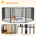 Load image into Gallery viewer, Heavy Duty Dog Playpen, Steel Dog Pen with Door, Pet Exercise Fence, Outdoor Indoor DIY Design for Small and Medium Dogs, 31.5" Height, 8 Panels