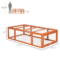 Load image into Gallery viewer, PawHut Large Wooden Rabbit Hutch Bunny Hutch Small Animal Habitat Enclosure Outdoor Run and Lockable Doors, Natural
