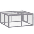 Load image into Gallery viewer, Rabbit Hutch Outdoor, Foldable Guinea Pig House, Portable Rabbit Run, Chicken Cage, Duck Coop with Openable Top, for 3 Bunnies, Ducks, Chickens, 110 x 105 x 50 cm