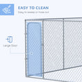 Load image into Gallery viewer, PawHut Large Dog Kennel Outside, Heavy Duty Dog Cage, Outdoor Fence Dog Run with Galvanized Chain Link, Secure Lock, 13.1' x 7.5' x 6'