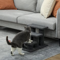 Load image into Gallery viewer, 3-Step Multi-Level Carpeted Cat Scratching Post Pet Stairs, Dark Grey