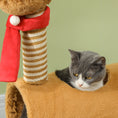 Load image into Gallery viewer, Cat Tree, 98cm Deer-Designed Cat Tower for Indoor Cats, Kittens, with Scratching Posts, Toy Ball, Tunnel, Brown