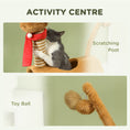 Load image into Gallery viewer, Cat Tree, 98cm Deer-Designed Cat Tower for Indoor Cats, Kittens, with Scratching Posts, Toy Ball, Tunnel, Brown