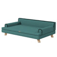 Load image into Gallery viewer, Dog Sofa with Legs Water-resistant Fabric, Pet Chair Bed for Large, Medium Dogs, Green, 100 x 62 x 32 cm