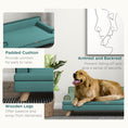 Load image into Gallery viewer, Dog Sofa with Legs Water-resistant Fabric, Pet Chair Bed for Large, Medium Dogs, Green, 100 x 62 x 32 cm