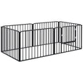 Load image into Gallery viewer, Heavy Duty Dog Playpen, Steel Dog Pen with Door, Pet Exercise Fence, Outdoor Indoor DIY Design for Small and Medium Dogs, 24" Height, 6 Panels
