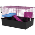 Load image into Gallery viewer, Guinea Pig Cage Chinchillas Rabbit Small Animal Cage with Ramp, Dish, Water Bottle, 71 x 46 x 47cm, Black