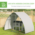 Load image into Gallery viewer, Walk In Chicken Run, Galvanised Chicken Coop Outdoor with Cover, Poultry Cage, for 8-12 Chickens, Hens, Ducks, Rabbits, 3 x 1.9 x 2.2m - Silver Tone