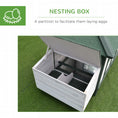 Load image into Gallery viewer, Chicken Coop with Chicken Run, Outdoor Hen House Poultry Cage with Nesting Box, Openable Top, 196 x 76 x 97cm, Green