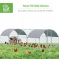 Load image into Gallery viewer, Walk In Chicken Run Galvanised Chicken Coop Hen Poultry House Cage Pet Playpen Garden with Two Water-Resist Covers, 7.6 x 2.8 x 2m
