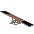 Load image into Gallery viewer, PawHut Wooden Dog Agility Seesaw for Training and Exercise, Platform Equipment Run Game Toy, Weather Resistant Pet Supplies, 83" L x 16" W x 14" H, Gray