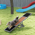 Load image into Gallery viewer, PawHut Wooden Dog Agility Seesaw for Training and Exercise, Platform Equipment Run Game Toy, Weather Resistant Pet Supplies, 83" L x 16" W x 14" H, Gray