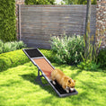 Load image into Gallery viewer, PawHut Wooden Dog Agility Seesaw for Training and Exercise, Platform Equipment Run Game Toy, Weather Resistant Pet Supplies, 83" L x 16" W x 14" H, Gray