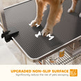 Charger l'image dans la visionneuse de la galerie, 43"L Dog Grooming Table, Pet Foldable Grooming Table with 8"- 32" Adjustable Arm, Two Nooses, Mesh Tray and Rubber Top for Large Medium Small Pets, Black