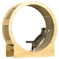 Load image into Gallery viewer, PawHut Cat Wheel for Indoor Cats, 31 Inch Cat Exercise Wheel, Cat Treadmill with Brake, Cat Running Wheel for Fitness & Healthy, Oak