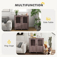 Load image into Gallery viewer, Dog Crate Furniture End Table, Pet Kennel for Small and Medium Dogs with Magnetic Door Indoor Animal Cage, Purple, 85 x 55 x 75 cm