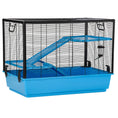 Load image into Gallery viewer, 3-Tier Hamster Cage, Guinea Pig Cage, Pet Chinchillas Play House Indoor with Accessories Food Dish Water Bottle, Ramps, 31.5"x19"x 23", Light Blue