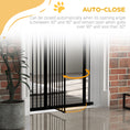 Load image into Gallery viewer, Pressure Fit Dog Stair Gate No Drilling Safety Gate Auto Close for Doorways, Hallways, 74-94cm Adjustable, 94cm Tall, Black