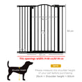 Load image into Gallery viewer, Pressure Fit Dog Stair Gate No Drilling Safety Gate Auto Close for Doorways, Hallways, 74-94cm Adjustable, 94cm Tall, Black