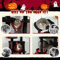 Load image into Gallery viewer, Gothic Cat Tree, 152 cm Multi-Level Cat Tower for Indoor Large Kittens with 1 Coffin Bed, 1 Hammock, 1 Condo, 2 Perches, Sisal Scratching Posts, 1 Scratching Ramp, Toy Ball, Black, Halloween