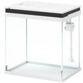Load image into Gallery viewer, Fish Tank, 14L Glass Aquarium with Filter System, LED Lights, Water Pump, Betta Fish Tank for Goldfish, Shrimps, White