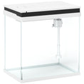 Load image into Gallery viewer, Fish Tank, 14L Glass Aquarium with Filter System, LED Lights, Water Pump, Betta Fish Tank for Goldfish, Shrimps, White