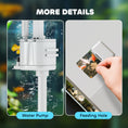 Load image into Gallery viewer, Fish Tank, 14L Glass Aquarium with Filter System, LED Lights, Water Pump, Betta Fish Tank for Goldfish, Shrimps, White