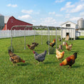 Load image into Gallery viewer, Extra Long Chicken Tunnel for Outside, 354" x 39" Galvanized Steel Chicken Run with Nylon Netting, 10 Arches for 10-15 Chickens or Ducks, Backyard Farm Yard, Silver