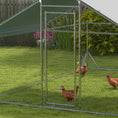 Load image into Gallery viewer, Large Metal Chicken Coop, Hen Run House with Anti-Ultraviolet Cover, Walk-in Poultry Cage for Ducks, Rabbits, Outdoor Backyard Farm, 13.1' x 9.8' x 6.4'