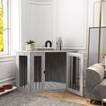 Load image into Gallery viewer, 2 in 1 Dog Crate Furniture, Side Table Dog Kennel with Cushion, Large Door, for Large Dogs - Grey