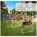 Load image into Gallery viewer, Large Size Dog Agility Training Equipment 4.5KG Net Wight, 4 PCS Adjustable Height Jump Bars, Obstacle Course Starter Kit for Large Medium Small Dog Puppy, White