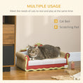 Load image into Gallery viewer, Cat Scratching Board, Cardboard Cat Scratcher Lounge Sofa with Catnip, 58 x 29.5 x 29cm