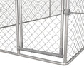 Load image into Gallery viewer, PawHut Large Dog Kennel Outside, Heavy Duty Dog Cage with Waterproof Cover, Outdoor Fence Dog Run with Galvanized Chain Link, Secure Lock, 19.7' x 7.5' x 4.9'