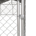 Load image into Gallery viewer, PawHut Large Dog Kennel Outside, Heavy Duty Dog Cage with Waterproof Cover, Outdoor Fence Dog Run with Galvanized Chain Link, Secure Lock, 19.7' x 7.5' x 4.9'