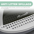 Load image into Gallery viewer, PawHut Cat Litter Box, Covered Kitty Litter Box with Lid, Scoop, Deodorizing Bags for Odor Control, Privacy, Portable, Easy to Clean, Gray