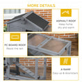 Load image into Gallery viewer, 65" Wooden Rabbit Hutch, Pet Playpen with Openable Roof, Bunny House Enclosure with Storage Box, Slide-out Tray, Ramp, for Rabbits and Small Animals, Dark Grey