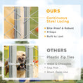 Load image into Gallery viewer, Outdoor Dog Kennel, 20' x 10' x 7', Heavy Duty Large Dog Kennel Outside w/ Waterproof Roof, Galvanized Chain Link Pet Enclosure w/ 2 Secure Locks, for Large Breed, Chicken, Duck
