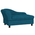 Load image into Gallery viewer, PawHut Pet Sofa, Dog Couch, Elevated Pet Bed for Small Dogs, with Hidden Storage, Soft Tufted Cushion, Dark Blue