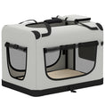 Charger l'image dans la visionneuse de la galerie, Pet Carrier Bag, Soft-Sided Dog Carrier for Extra Large Dogs, Portable Pet Travel Bag with Security Buckle Strap, Mesh Windows, Washable Cushion and Bowl, Light Grey