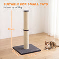 Load image into Gallery viewer, Cat Scratching Post, 80cm Tall Cat Scratch Post with Sisal Rope, Plush Base, Lightweight Claw Scratcher for Indoor Kittens, Dark Grey