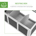 Charger l'image dans la visionneuse de la galerie, Chicken Coop, Wooden Hen House with Wheels for 6 Chickens, Outdoor Poultry Cage Rabbit Hutch Duck Coop Hen House with Nesting Box, Tray, Windows, Dark Grey