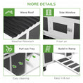 Load image into Gallery viewer, Wooden Chicken Coop, Chicken Tractor for 6 Chickens, Outdoor Poultry Cage Rabbit Hutch Duck Coop Hen House with Nesting Box, Tray, Windows, Dark Gray