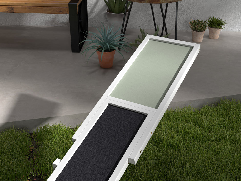 wooden seesaw green