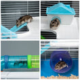 Load image into Gallery viewer, 5 Tier Hamster Cage, Gerbil Cage with Tube, Water Bottle, Exercise Wheel, Food Dish, 59L x 36W x 69H cm - Blue