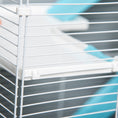 Load image into Gallery viewer, PawHut Extra Large 23" Hamster Cage with Tubes and Tunnels, Portable Carry Handles, Rat House and Habitats Big 5-Tier Design, Mouse Cage Includes Exercise Wheel, Water Bottle, Food Dish, Blue